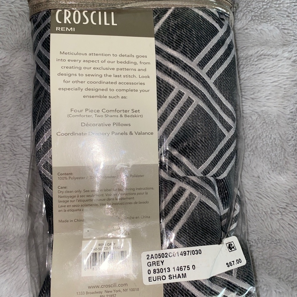 Croscill euro sham geometrical new - Picture 2 of 4